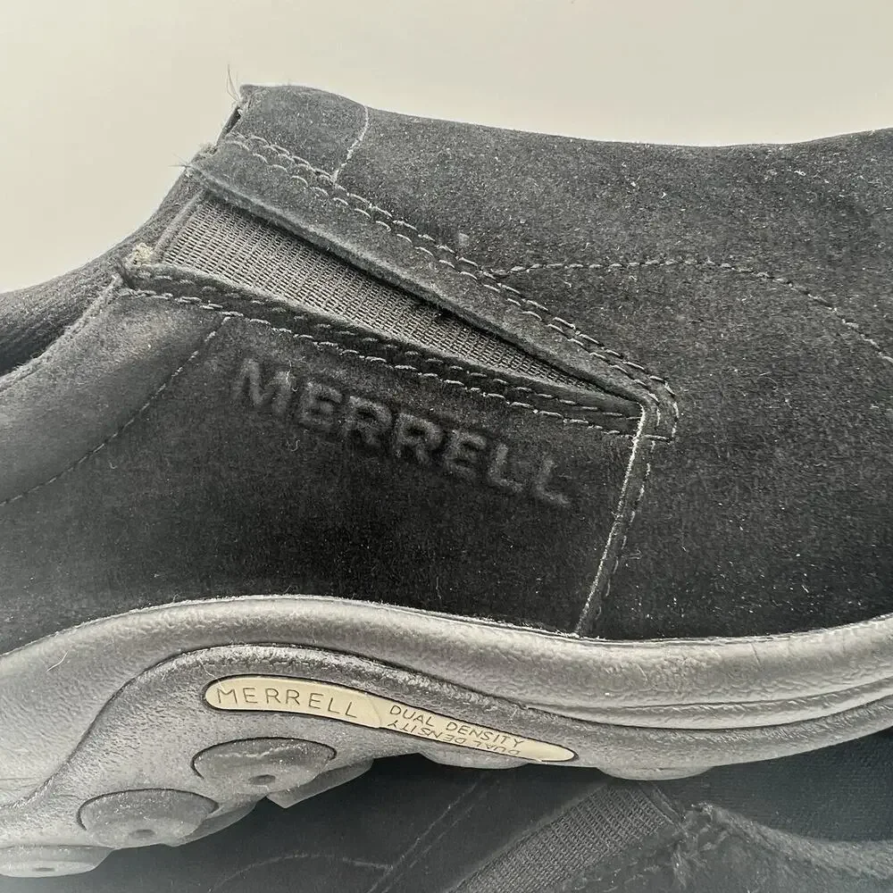Merrell Jungle Moc Slip On Shoes Black Suede Casual Outdoor Men’s Size 9 J60825